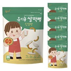 맘스미 유기농 쌀떡뻥, 단호박맛, 20g, 6개