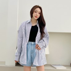 디아미뇽 여성용 로티 스트라이프 셔츠