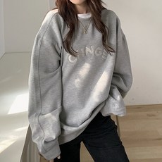 스타일 사는 자유로운 오버핏 임산부 긴팔 티셔츠
