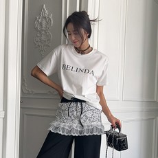 난닝구 여성용 리콜드 나염반팔티 닝구 여성용 리콜드 나염반팔티