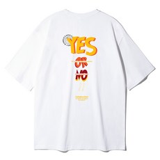 남자오버핏반팔  앨빈클로 빅사이즈 YES or NO 오버핏 반팔티 BE54724 
