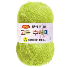 Yarna 大捲菜瓜布編織線 100g, 116黃綠, 1個