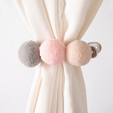 flowertree 三色窗簾夾 18cm, Cream Gray, 1個