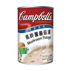 Campbell's 金寶湯 馬鈴薯蘑菇湯 300g 罐裝 - 經典濃郁，快速上桌, 1罐