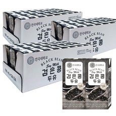 건국대학교 두유 검은콩, 72개, 190ml
