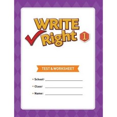 Write Right 1(Test & Worksheet), NE Build&Grow