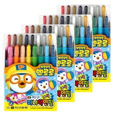 지구화학 뽀로로 미니 색연필, 4개, 16색