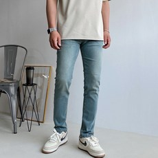 머시따 남성용 데일리 워싱 스판 데님팬츠