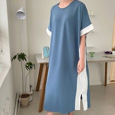 보리맘 배색 빅사이즈 임부복 원피스 a320