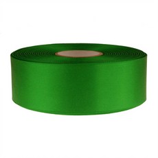 고밀도주자 공단 리본끈 25mm, 초록색, 45m