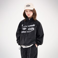 젤리스튜디오 아동용 하이넥래글런파이핑점퍼