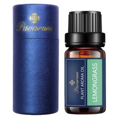 美國Pavaruni香薰精油 檸檬草 lemongrass 10ml，天然植物萃取，清新舒緩，淨化空氣, 1瓶