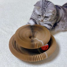 MAAH貓咪磁鐵軌道球玩具抓板, 1個, 棕色