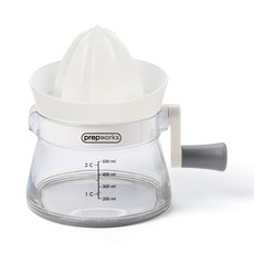 Prepworks By Progressive 檸檬榨汁器 - 2 杯容量，Crank-It 果汁機，易於使用, 16.5 x 17.8cm, 500ml, 1個