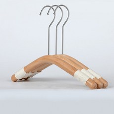 센스이따 아동용 원목 옷걸이 바지걸이 05 로프 행거 라운드 후크 15cm P88, 무광, 5개