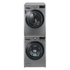 트롬 LG 세탁기 F21VDA + 건조기 RH17VTLN 21kg + 17kg 방문설치 1등급, F21VDA-7VLN, 모던 스테인리스
