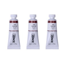 신한에쎈스 아크릴 컬러 물감 Tube A 시리즈 브라운 레드 3p, 1색, 50ml