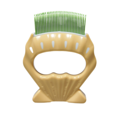 제이펫 강아지 고양이 반려동물 털제거 빗 8 x 10 cm, 그린, 1개