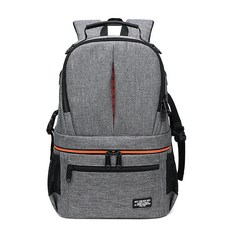 BAGnBAGs 멀티 레이어 대용량 카메라 백팩 DS-1022, 그레이, 1개