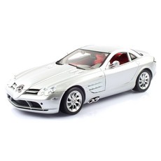 MOTORMAX 1:12 레프리카 메르세데스 벤츠 SLR 맥라렌 자동차 모형 MTX730049SI, 실버, 1개