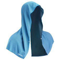 몬스터 쿨링 햇빛 차단 후드 타월 60 x 29 cm, 블루, 1개