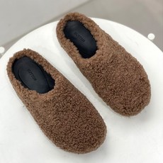 겨울실내화 시크폭스 여성용 뽀글이 슬리퍼