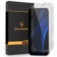 신지모루 2.5D 강화유리 휴대폰 액정보호필름 4p, 4개입