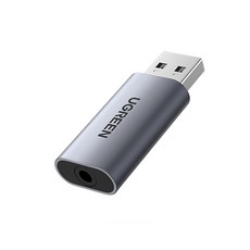유그린 USB to 4극 사운드카드 어댑터 외장형, CM383
