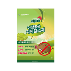 투네이처 야생동물 피해 감소제 부직포형 40p, 1kg, 1개