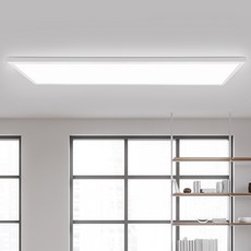 원하 초슬림 직하 평판 엣지 50W 플리커프리 면조명 1290 x 320 x 26 mm, 화이트 화이트
