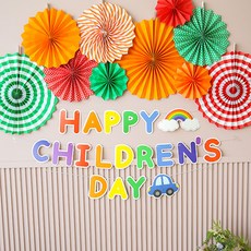 파티해 롤리팝 CHILDRENSDAY 장식세트, 레인보우, 1세트