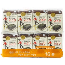 Hanadamfood 金小姐 廣川傳統海苔 Set 16包, 低熱量解嘴饞好選擇, 4g