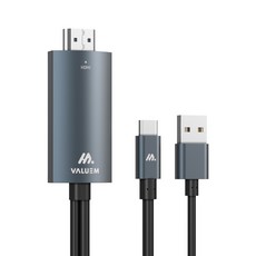 밸류엠 TYPE-C to HDMI USB 케이블, 1개, 2m