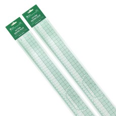 유니크타임 인치 센치 그레이딩자 60cm G-003, 그린, 2개