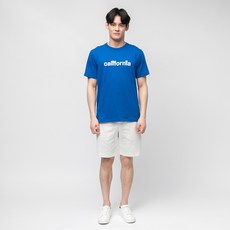 CARET 男款針織斜紋短褲, L, 白色, 1件