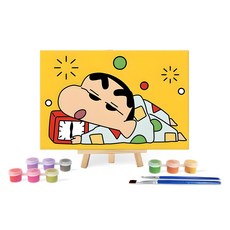 I LOVE PAINTING 蠟筆小新 DIY數字油畫 - 小新家的早晨, 張軍的早晨, 1個