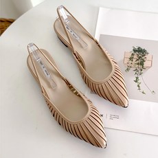 슬링백플랫슈즈