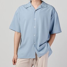 하이후 남성용 더블카라 버튼고리 반팔 셔츠 HH2003