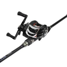 Haedong Battle V3 Baitril 初學者左手柄+鱸魚魚竿套組 C702ML, 紫色（魚竿）、黑色+銀色+紅色（魚線輪）