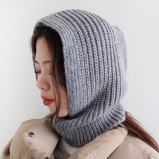 니트넥후드워머