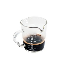 KALDIN 耐熱玻璃雙口量杯, 90毫升, 透明, 90ml, 1個