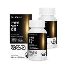 내츄럴플러스 전해질 밸런스 칼륨 포타슘 144g, 120정, 2개