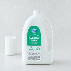 덴마크 신선한 저지방 & 칼슘 1A등급 올데이 밀크, 1개, 2.3L