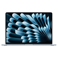 Apple 2025 맥북 에어 15 M4, 스카이 블루, M4 10코어, 10코어 GPU, 24GB, 512GB, 영문