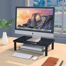 Enk Mount 三種高度調節螢幕增高架 ENK-DT100, 黑色