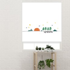 끌래망스 감성 풍경 실사 롤스크린 암막원단