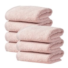 소프트터치 코튼 프리미엄 호텔타올 200g 40수 코마사, 인디핑크, 7개