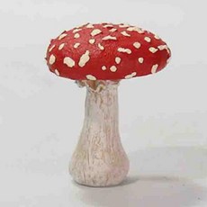 Ansoe紅色蘑菇花園裝飾雕像 03, 混合顏色