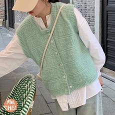 루즈핏조끼
