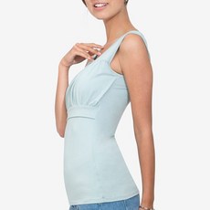 Alode褶皺哺乳無袖T恤